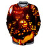 Halloween Costumes Streetwear Hoodie Men Hip Hooded 3D Print Party Long Sleeve Coat Top - menochic